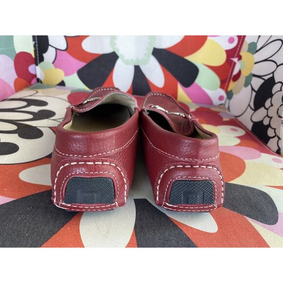 Driving Moccasins Loafers Metal Buckle Casual Slip On Shoes Made in Italy 6.5 - Picture 3 of 7